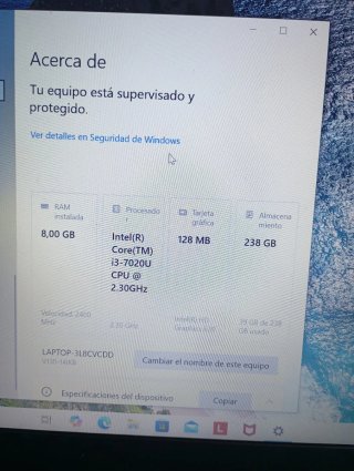 Portátil Lenovo V130 Negro