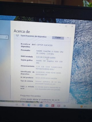Portátil Lenovo V130 Negro