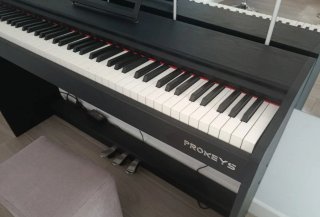 Piano Digital PROKEYS S-55 BK 88 Teclas