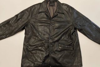 Giacca in pelle Barisal uomo nera