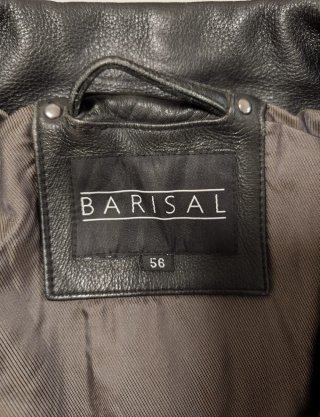Giacca in pelle Barisal uomo nera