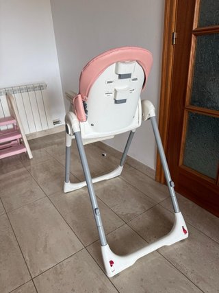 Trona bebé rosa