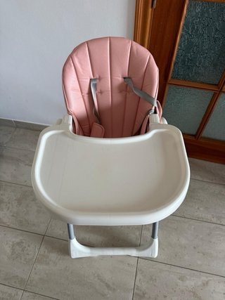 Trona bebé rosa