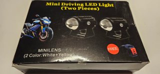 Mini Faros LED Moto (2 Piezas)