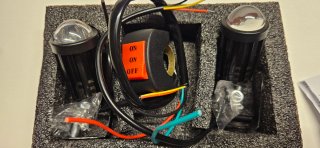 Mini Faros LED Moto (2 Piezas)