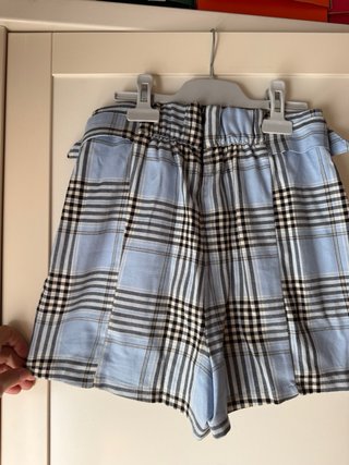 Falda-pantalón cuadros Bershka T.34