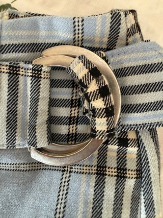 Falda-pantalón cuadros Bershka T.34
