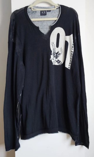 Armani Exchange Camiseta vintage Manga Larga XXL