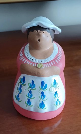 Statuina Donna Salentina Ceramica H 13cm