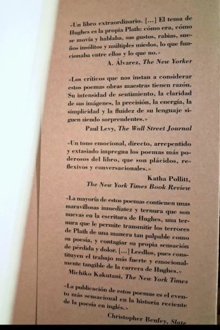 ⚡️"Cartas de cumpleaños", Ted Hughes; Lumen.