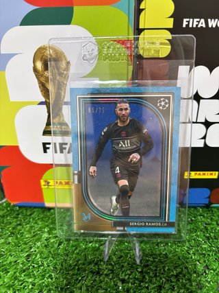 Sergio Ramos Blue Refractor /75 Topps Museum
