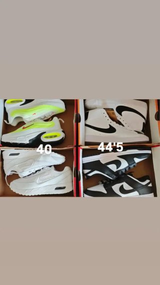 Nike Tenis Talla 40 Blanco y Amarillo