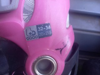 Patines en línea Oxelo rosas talla ajustable 32-34