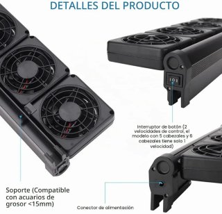 Ventilador Enfriador Acuario Pecera