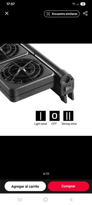 Ventilador Enfriador Acuario Pecera