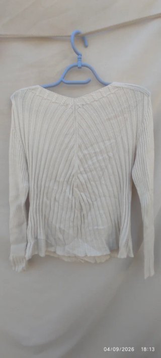 Jersey blanco de punto
