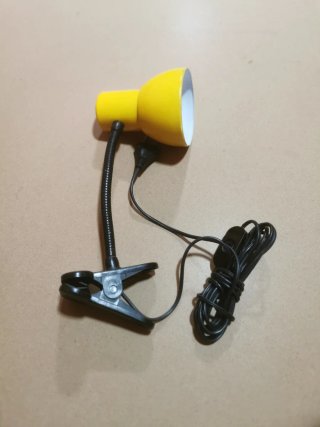 Lámpara flexo antigua clip
