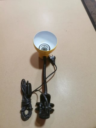 Lámpara flexo antigua clip