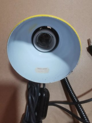 Lámpara flexo antigua clip