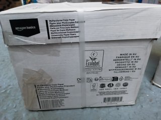 Papel Multiusos A4 Amazon Basics 80g