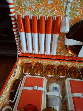 Cesta de picnic vintage
