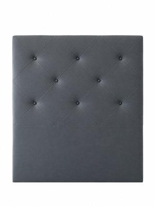 Cabecero capitoné gris cama 90-105