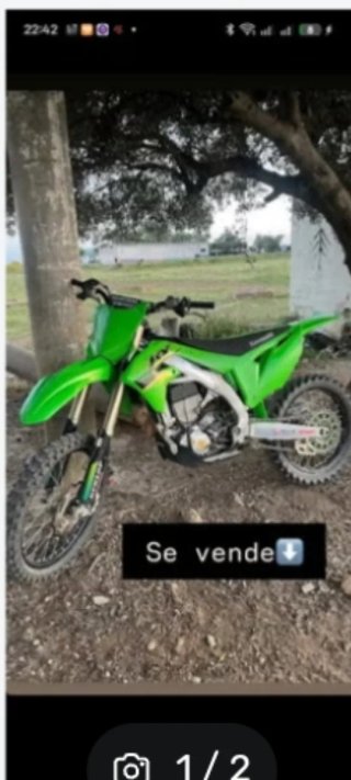 Kawasaki KX450 Enduro/Motocross Verde