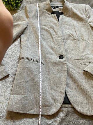 Traje Zara Gris Chaqueta y Pantalón
