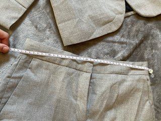 Traje Zara Gris Chaqueta y Pantalón