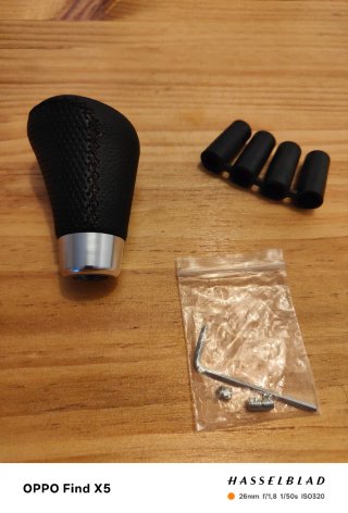 Pomo Palanca Cambios Coche Universal Negro