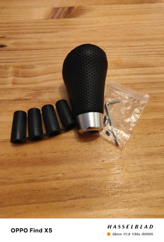Pomo Palanca Cambios Coche Universal Negro