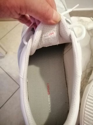 Sneakers bianche e beige taglia 42