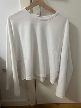 Camiseta blanca manga larga
