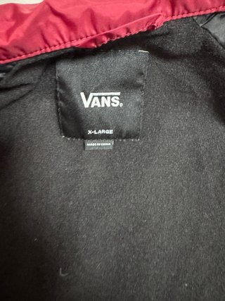 Chaqueta Vans Impermeable Azul/Roja Talla XL