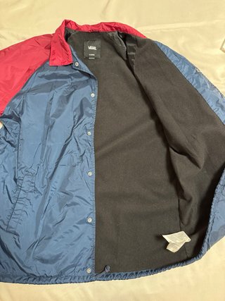 Chaqueta Vans Impermeable Azul/Roja Talla XL