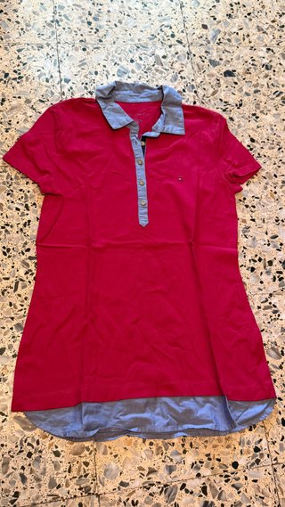 Polo Tommy Hilfiger Rojo y Azul