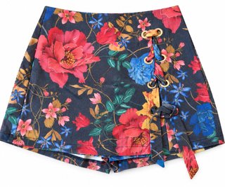 Falda pantalón corta estampada
