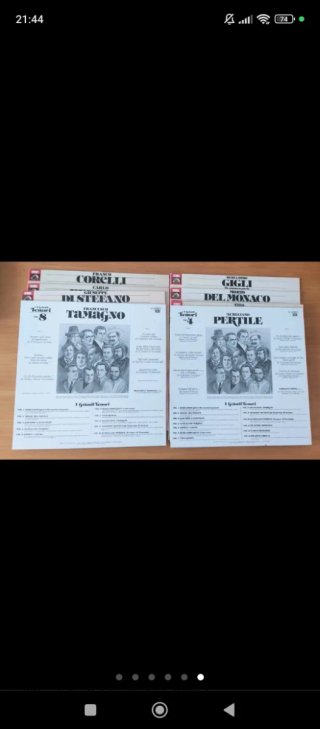 9 VINILOS ÓPERA GRANDES TENORES MÚSICA CLÁSICA