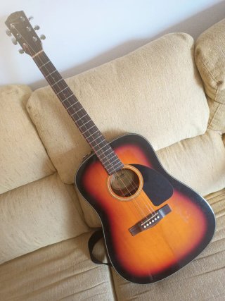 Guitarra Acústica Fender western Sunburst + funda