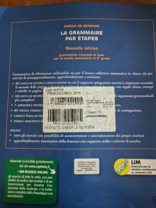 Libro La Grammaire par Étapes