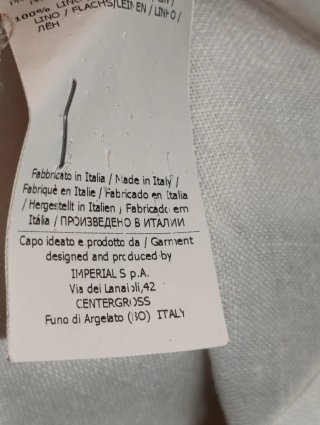 Camicia Lino Imperial Tg L