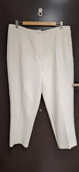 Pantalón Zara Tiro Alto Blanco