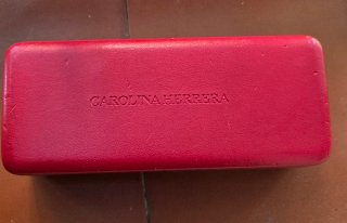 Funda Gafas Carolina Herrera Original Roja Rigidas