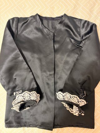 Traje Baturra Niña Negro y Blanco