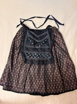 Traje Baturra Niña Negro y Blanco