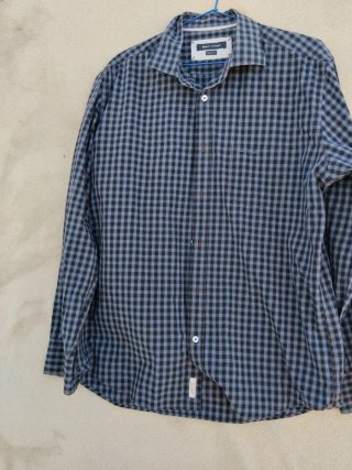 Camisa Marc O'Polo cuadros azul y negro