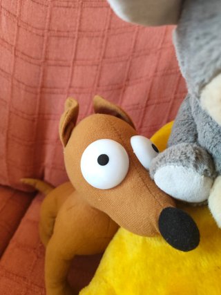 Lote 4 peluches perro