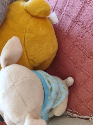 Lote 4 peluches perro