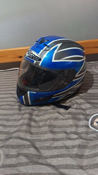 Casco Moto Nitro Racing N600V Azul Talla M