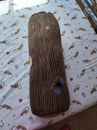 Cojín cilíndrico en forma de arbol